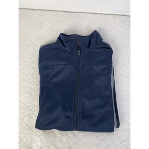 Starter Dark Blue Track Jacket Mens Size lrg 42-44 exc cond